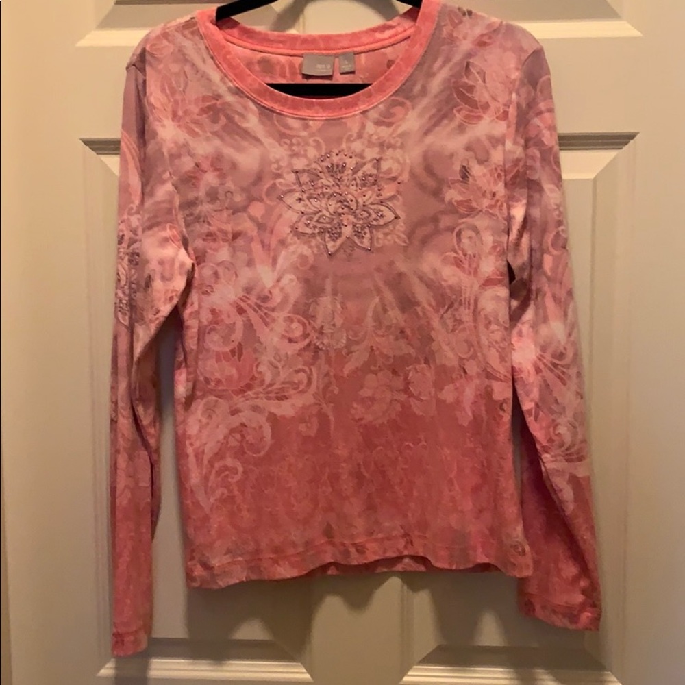 Apt 9 Ladies Long Sleeve Tee Top - Picture 1 of 8